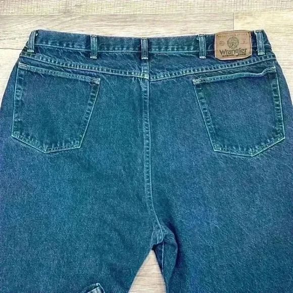 Wrangler Relaxed Fit Straight Jeans Mens Sz 44x30 (Actual 42x30) Casual Cotton - Picture 7 of 9